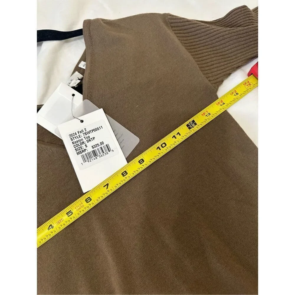 NWT ALC Brown Keaton V-Neck Top Size S